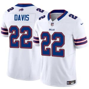 Buffalo Bills #22 Ray Davis White 2024 F.U.S.E. Vapor Untouchable Limited Stitched Jersey