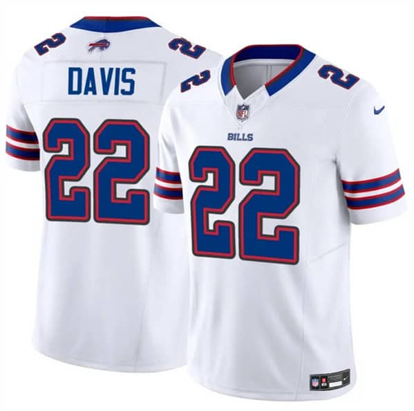 Buffalo Bills #22 Ray Davis White 2024 F.U.S.E. Vapor Untouchable Limited Stitched Jersey