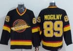 Canucks #89 Alexander Mogilny Stitched Black CCM Throwback Jersey