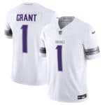 Minnesota Vikings #1 Bud Grant White F.U.S.E. Winter Warrior Limited Stitched Jersey
