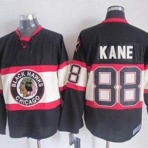 Blackhawks #88 Patrick Kane Black Third CCM Stitched Jersey