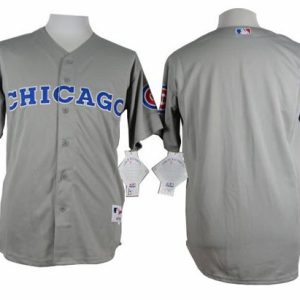 Cubs Blank Grey 1990 Turn Back The Clock Stitched Jersey