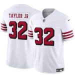 San Francisco 49ers #32 Patrick Taylor Jr New White 2024 F.U.S.E. Vapor Untouchable Limited Stitched Jersey
