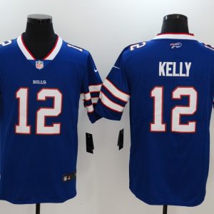 Buffalo Bills #12 Jim Kelly Blue Vapor Untouchable Limited Jersey