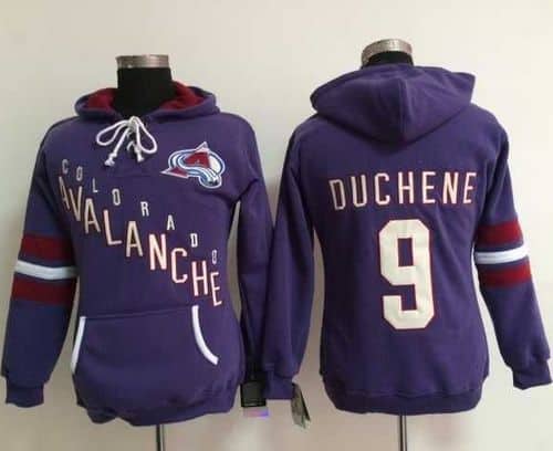 Colorado Avalanche #9 Lanny McDonald Purple Old Time Heidi NHL Hoodie