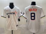 Houston Astros #8 Christian Walker White 2025 City Connect Limited Stitched Jersey
