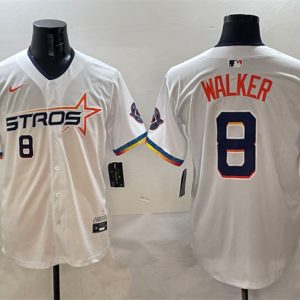 Houston Astros #8 Christian Walker White 2025 City Connect Limited Stitched Jersey