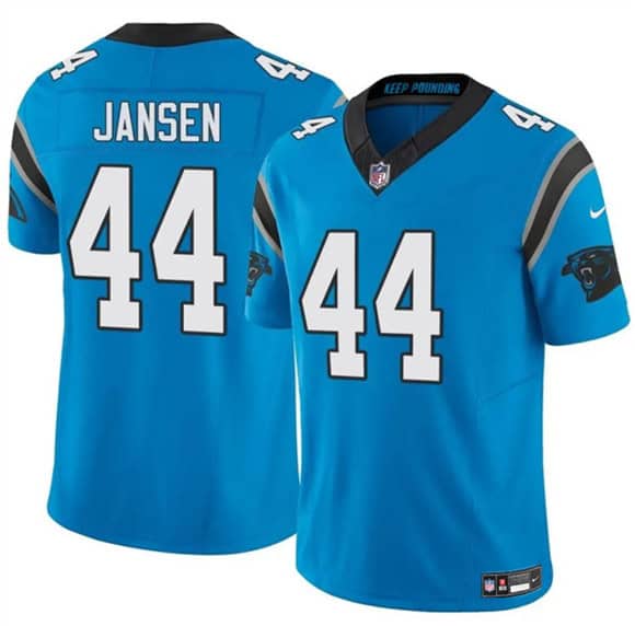 Carolina Panthers #44 J.J. Jansen Blue 2025 F.U.S.E. Vapor Limited Stitched Jersey