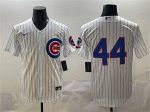 Chicago Cubs #44 Anthony Rizzo White Cool Base Stitched Jersey