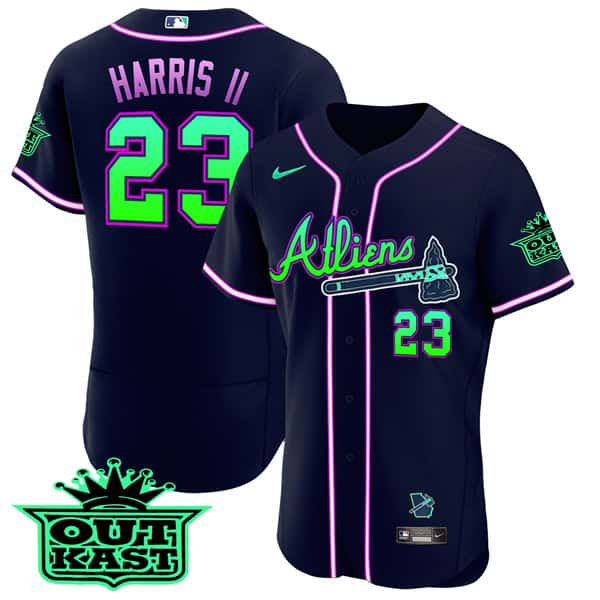 Atlanta Braves #23 Michael Harris II 2023 Galaxy Flex Base Stitched Jersey