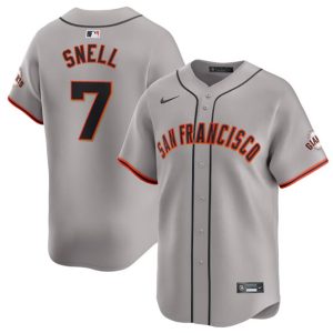 San Francisco Giants #7 Blake Snell Gray Away Limited Stitched Jersey