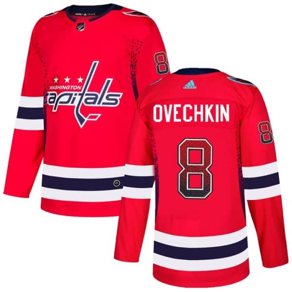 Washington Capitals #8 Alex Ovechkin Red Drift Fashion Stitched Jersey