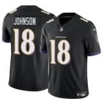 Baltimore Ravens #18 Diontae Johnson Black 2023 F.U.S.E. Vapor Limited Jersey