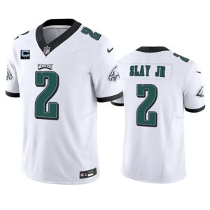 Philadelphia Eagles #2 Darius Slay JR White 2023 F.U.S.E. With 2-Star C Patch Vapor Untouchable Limited Stitched Jersey