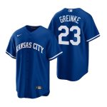 Kansas City Royals #23 Zack Greinke Royal Cool Base Stitched Jersey