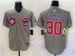 Chicago Cubs #30 Kyle Tucker Gray 2025 Tokyo Series Limited Stitched Jersey