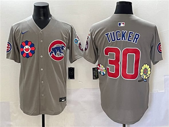Chicago Cubs #30 Kyle Tucker Gray 2025 Tokyo Series Limited Stitched Jersey
