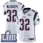 New England Patriots #32 Devin McCourty White Super Bowl LIII Vapor Untouchable Limited Stitched Jersey