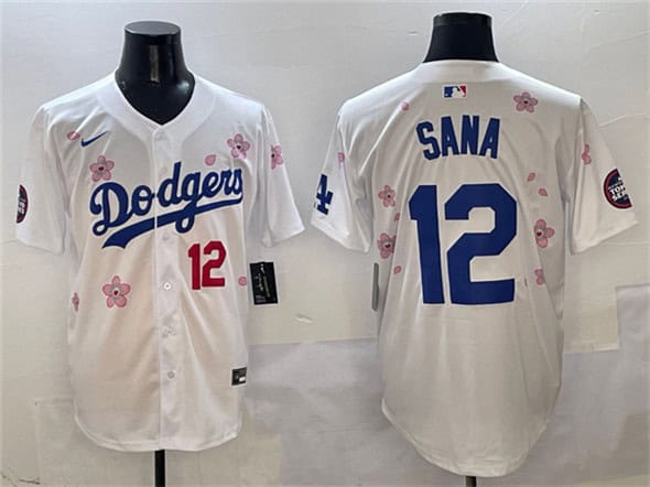 Los Angeles Dodgers #12 Sana White 2025 Tokyo Series Limited Stitched Jersey