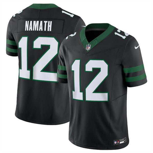 New York Jets #12 Joe Namath Black 2024 F.U.S.E. Vapor Limited Stitched Jersey