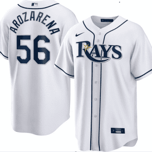 Tampa Bay Rays #56 Randy Arozarena White Cool Base Stitched Jersey