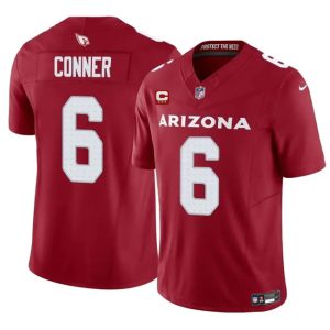 Arizona Cardinals #6 James Conner Red 2024 F.U.S.E. With 3-Star C Patch Vapor Untouchable Limited Stitched Jersey