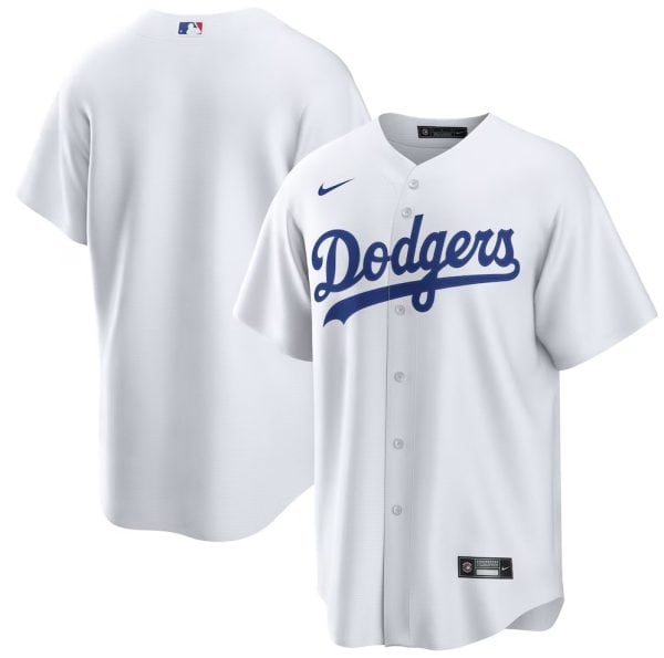 Los Angeles Dodgers Custom White Cool Base Stitched Jersey