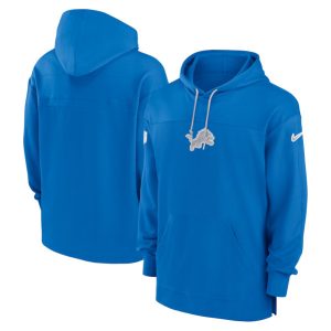 Detroit Lions Blue Performance Pullover Hoodie