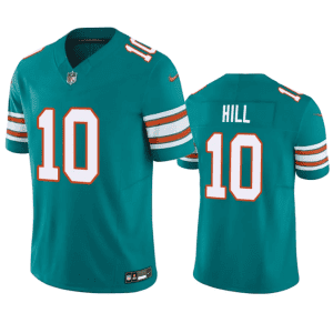 Miami Dolphins #10 Tyreek Hill Aqua 2023 F.U.S.E Vapor Limited Stitched Jersey