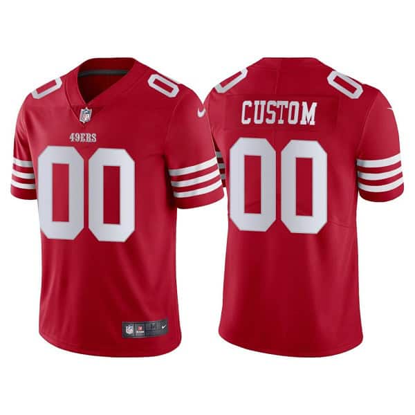 San Francisco 49ers ACTIVE PLAYER Custom New Red Vapor Untouchable Limited Stitched Jersey
