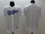 Dodgers Blank White Flexbase Authentic Collection Stitched Jersey