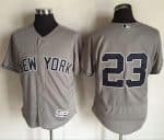 Yankees #23 Don Mattingly Grey Flexbase Authentic Collection Stitched Jersey
