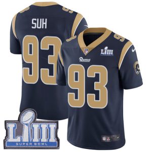 Los Angeles Rams #93 Ndamukong Suh Navy Blue Super Bowl LIII Vapor Untouchable Limited Stitched Jersey