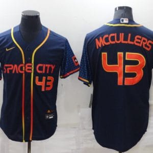 Houston Astros #43 Lance McCullers 2022 Navy City Connect Cool Base Stitched Jersey