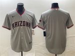 Arizona Diamondbacks Blank Gray Cool Base Stitched Jersey
