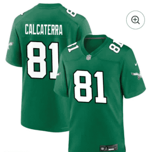 Philadelphia Eagles #81 Grant Calcaterra Limited Kelly Green Vapor Jersey