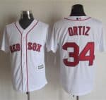 Red Sox #34 David Ortiz White New Cool Base Stitched Jersey