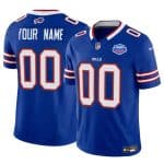 Buffalo Bills Custom Blue 2025 F.U.S.E. With Farewell Patch Vapor Untouchable Limited Stitched Jersey