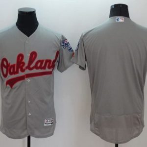 Athletics Blank Grey Fashion Stars Stripes Flexbase Authentic Stitched Jersey