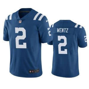 Indianapolis Colts #2 Carson Wentz Blue Vapor Untouchable Limited Stitched Jersey