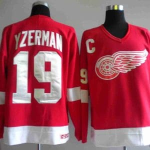Red Wings #19 Steve Yzerman Stitched Red Jersey