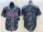 New York Giants Blank Gray Camo With Patch Cool Base Stitched Jersey