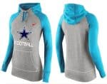 Nike Dallas Cowboys Performance Hoodie Grey Light Blue