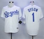 Royals #1 Jarrod Dyson White New Cool Base Stitched Jersey