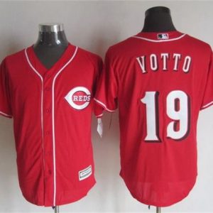 Reds #19 Joey Votto Red New Cool Base Stitched Jersey