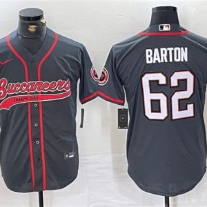 Tampa Bay Buccaneers #62 Graham Barton Gray Cool Base Stitched Jersey