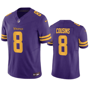 Minnesota Vikings #8 Kirk Cousins Purple 2023 F.U.S.E. Color Rush Stitched Jersey
