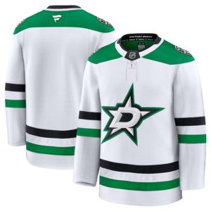 Dallas Stars Blank White 2024-25 Away Stitched Jersey