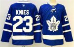 Toronto Maple Leafs #23 Matthew Knies Blue 2024-25 Stitched Jersey