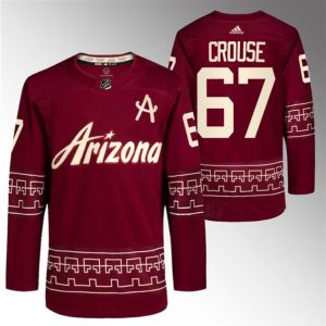 Arizona Coyotes #67 Lawson Crouse Garnet Alternate Pro Jersey